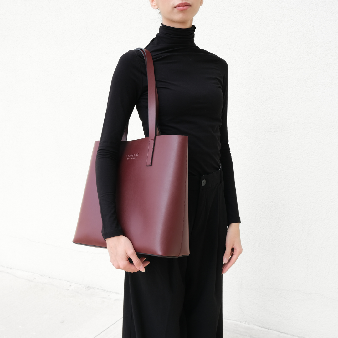 Adrien Tote Çanta Bordo – Truffaut Studio Adrien Tote Çanta Bordo – Truffaut Studio