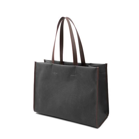 Kanvas Maxi Tote Çanta Antrasit
