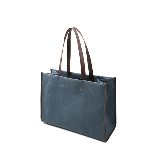 Kanvas Maxi Tote Çanta Lacivert
