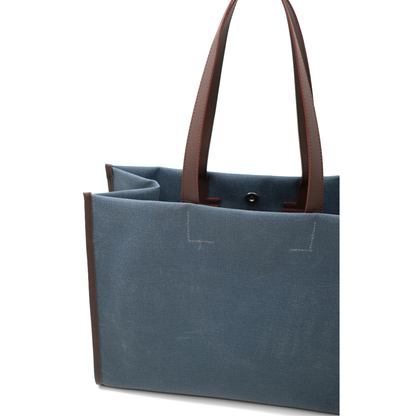 Kanvas Maxi Tote Çanta Lacivert
