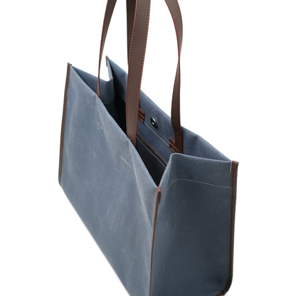 Kanvas Maxi Tote Çanta Lacivert