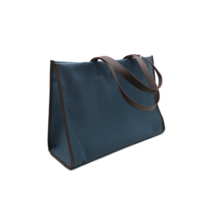 Kanvas Maxi Tote Çanta Lacivert