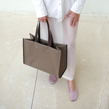 Kanvas Maxi Tote Çanta Kahve