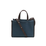 Kanvas Mini Tote Çanta Lacivert