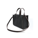 Kanvas Mini Tote Çanta Antrasit