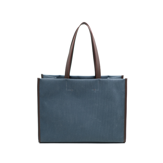 Kanvas Maxi Tote Çanta Lacivert